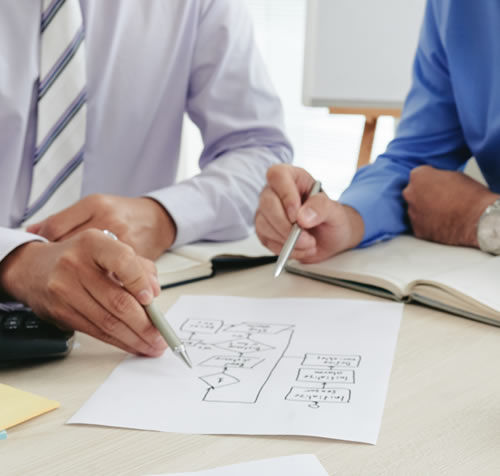 Auditores analizando empresa